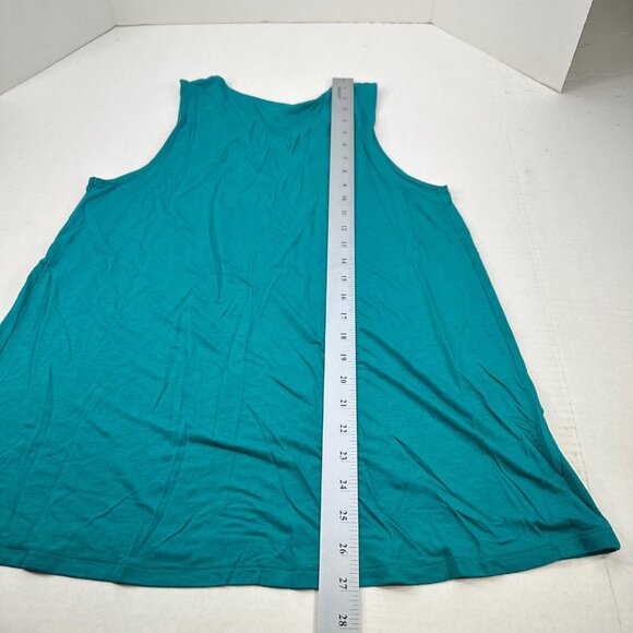 Old Navy Women's Size Small Top Tank Sleeveless Teal Preowned - Picture 10 of 10